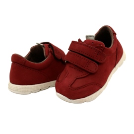 Scarpe per bambini in pelle casual Mazurek 1362 Velcro rosso 3