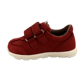 Mazurek 1362 Scarpe casual in pelle con velcro, rosse rosso 1