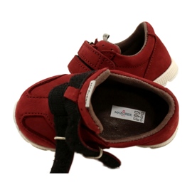 Mazurek 1362 Scarpe casual in pelle con velcro, rosse rosso 5