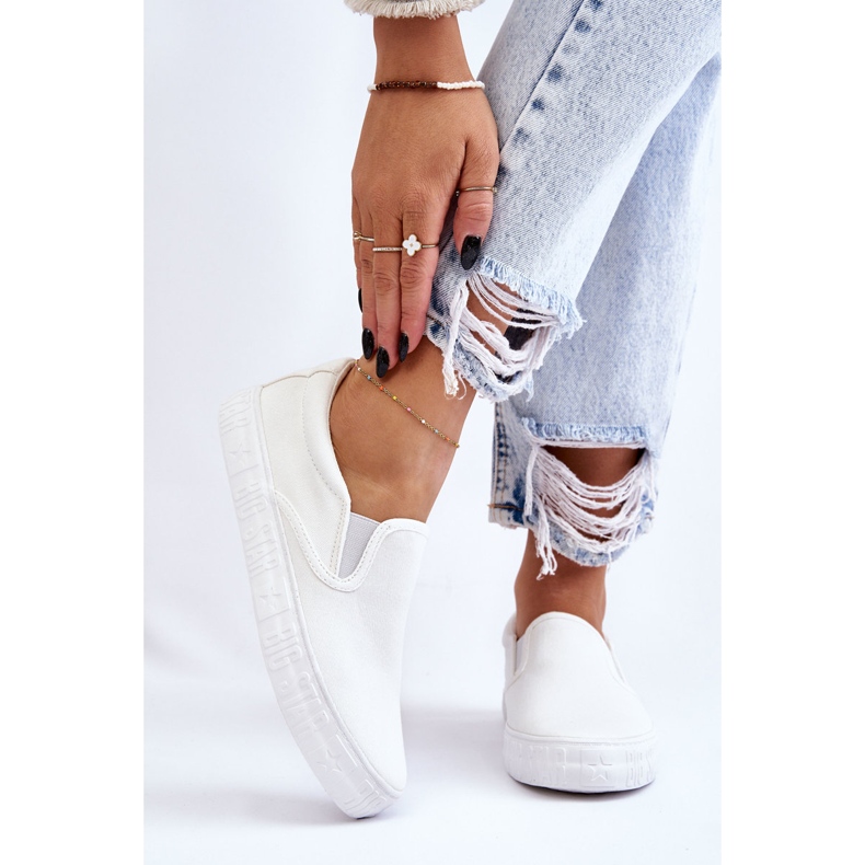 Sneakers Donna Slip-On Big Star LL274389 Bianche bianco 1