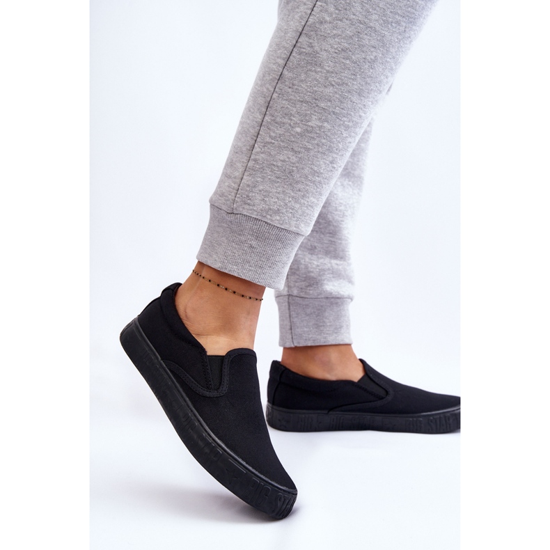 Sneakers da donna Slip-On Big Star LL274392 Nere nero 2