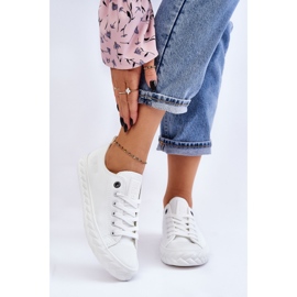 Sneakers in Pelle da Donna Big Star LL274403 Bianche bianca 1