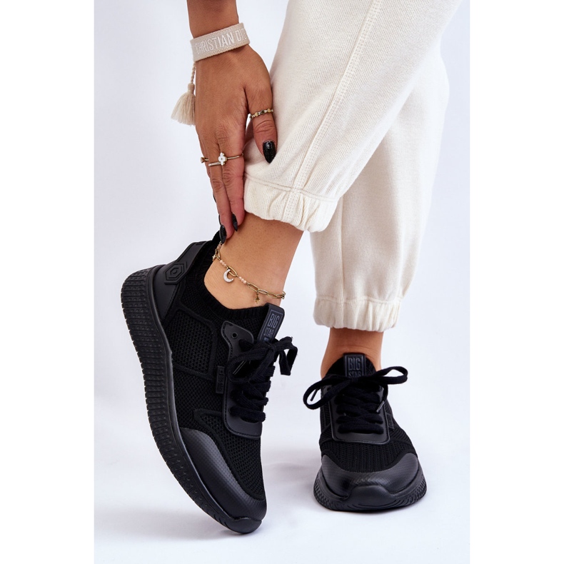 Sneakers comode da donna Memory Foam System Big Star LL274414 nere nero 1