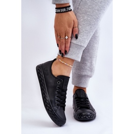 Sneakers in Pelle da Donna Big Star LL274402 Nere nero 1