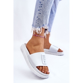 Pantofole da donna Big Star LL274428 Bianche bianca 2