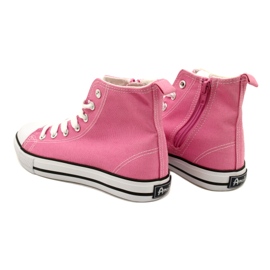 Scarpe da ginnastica American Club con cerniera rosa 5