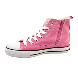 Scarpe da ginnastica American Club con cerniera rosa 2