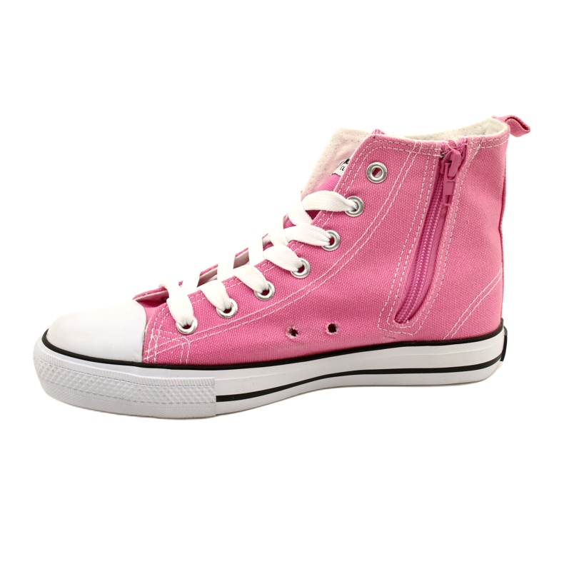 Scarpe da ginnastica American Club con cerniera rosa 2