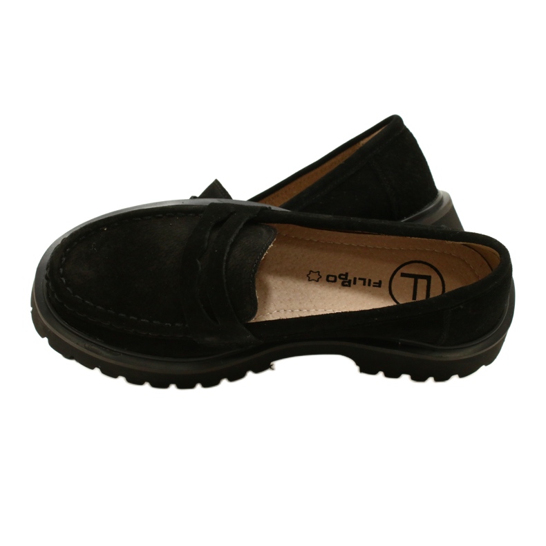 Mocassino scamosciato Filippo DP4586/23 BK nero 5