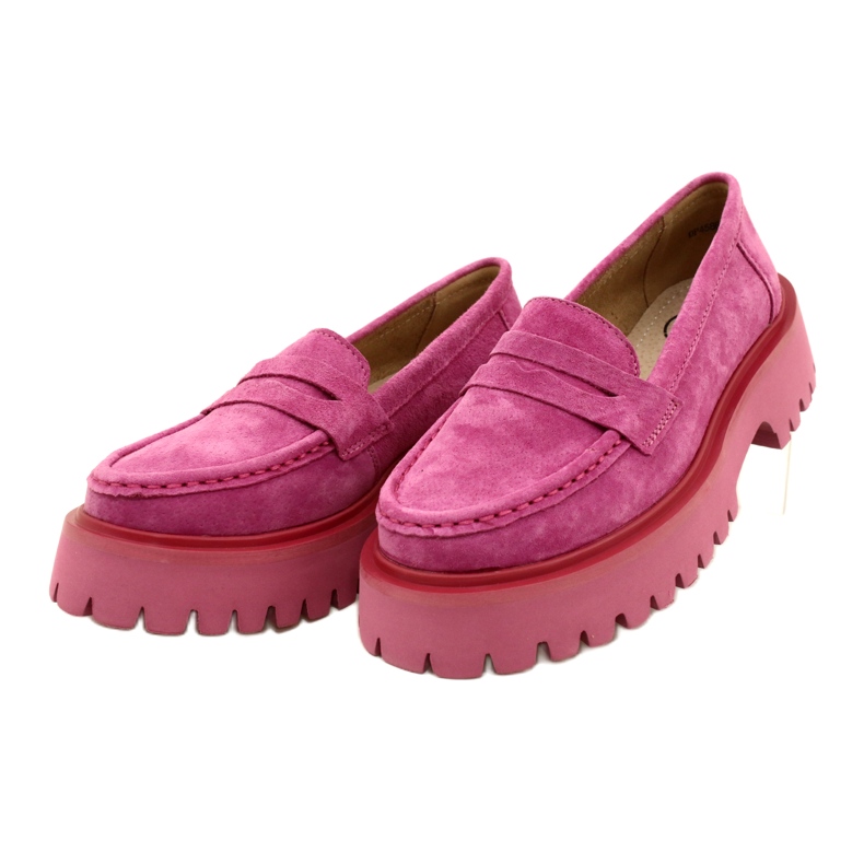 Mocassino scamosciato Filippo DP4586/23 FH Fucsia rosa 3
