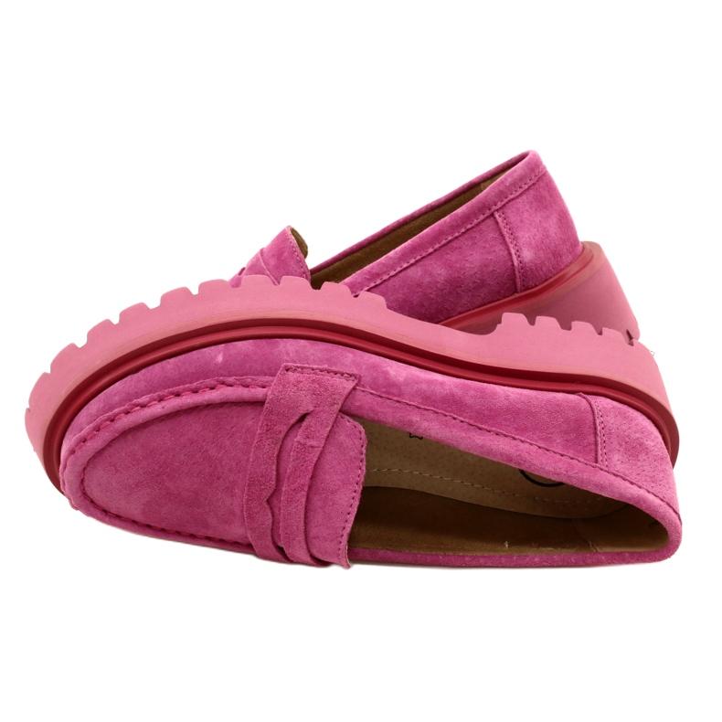 Mocassino scamosciato Filippo DP4586/23 FH Fucsia rosa 5