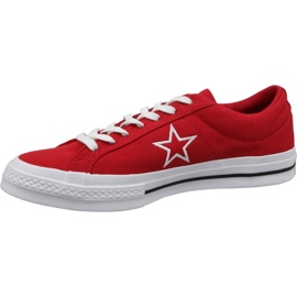 Converse One Star Ox M 163378C scarpe rosse rosso 1
