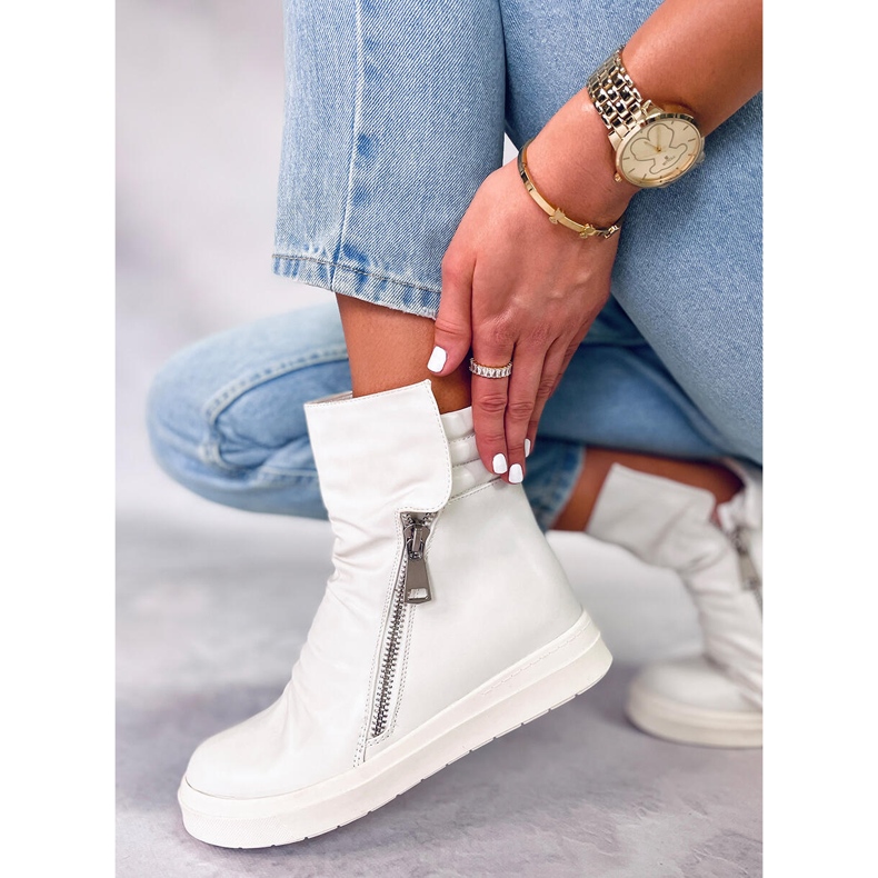 BM Miconi Sneakers alte bianche bianco 2