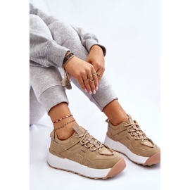 PS1 Scarpe Sportive Piattaforma Donna Beige Dakari 1