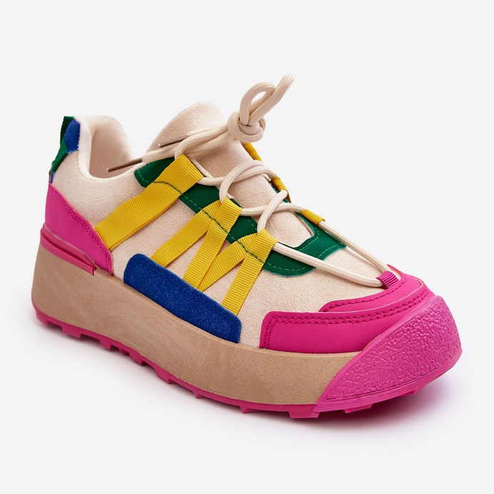 PS1 Scarpe Sportive Con Plateau In Pelle Scamosciata Da Donna Multicolor Rohan multicolore 1