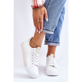 Sneakers Classiche da Donna Bianche e Beige 2