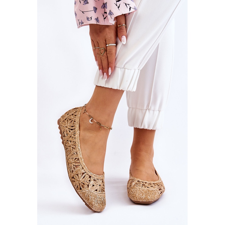 Ballerine alla moda traforate Beige Thiago 1