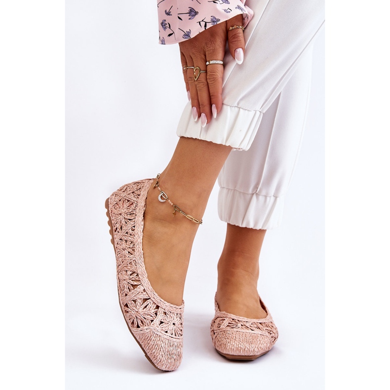 PS1 Ballerine Thiago rosa alla moda traforate 2