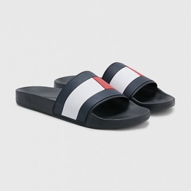 Infradito Tommy Hilfiger Rubber ht Flag Pool FM0FM04263BDS blu 1