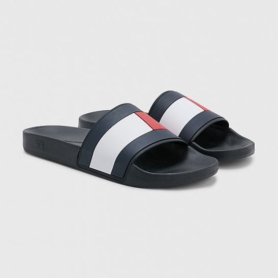 Infradito Tommy Hilfiger Rubber ht Flag Pool FM0FM04263BDS blu 1