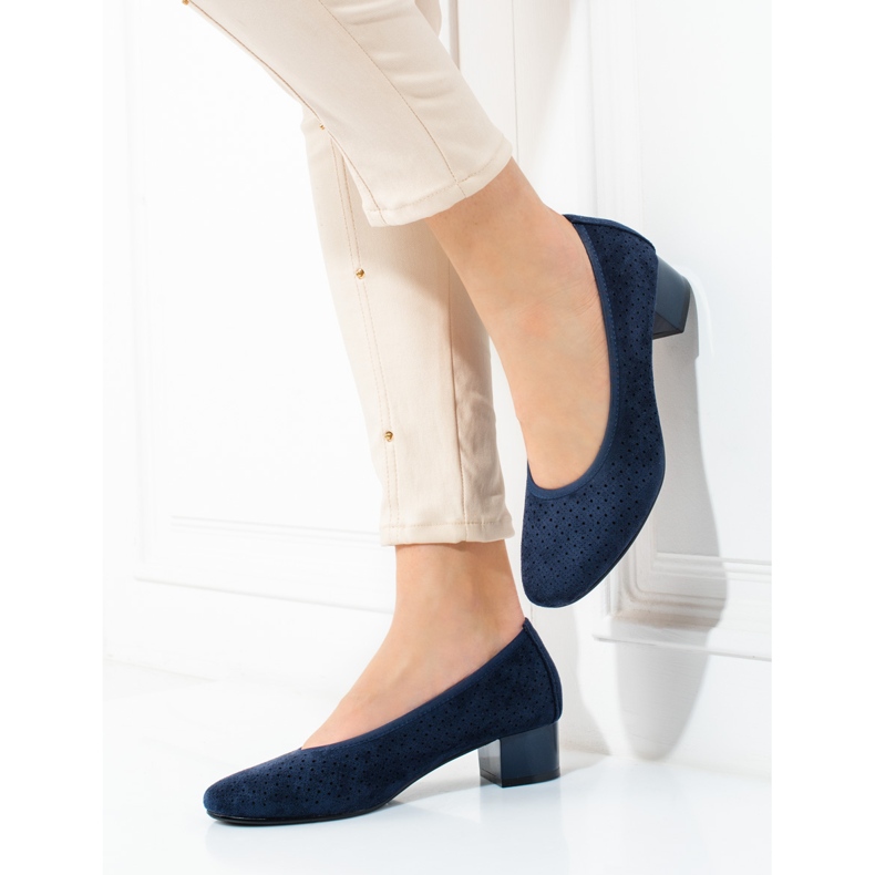 W. Potocki Décolleté traforate blu navy da donna Potocki 1