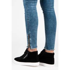 Ideal Shoes Sneakers con isolamento nero 1