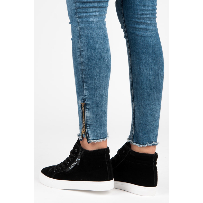 Ideal Shoes Sneakers con isolamento nero 1