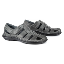 Olivier 467 Sandali da uomo grigi grigio 3