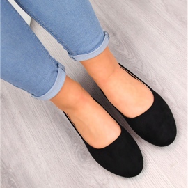 Ballerine da donna in camoscio nero eVento 9BL02-1031 1
