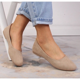 Ballerine da donna in camoscio beige eVento 9BL02-1031 2