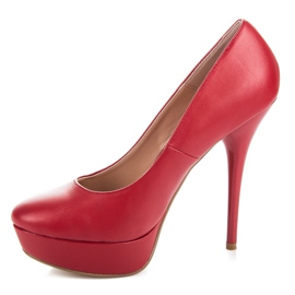 Ideal Shoes Pompe classiche rosso 1