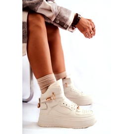 FB2 Scarpe sportive alte da donna isolate Beige Lexa 5