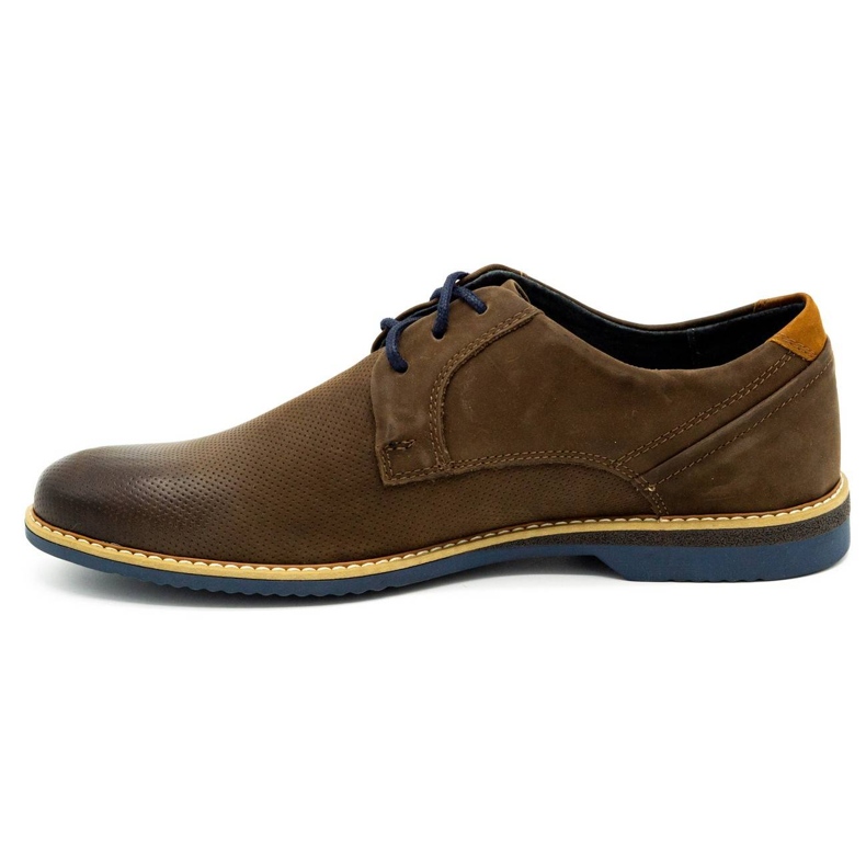 KOMODO Scarpe casual da uomo in pelle 859L marrone 1