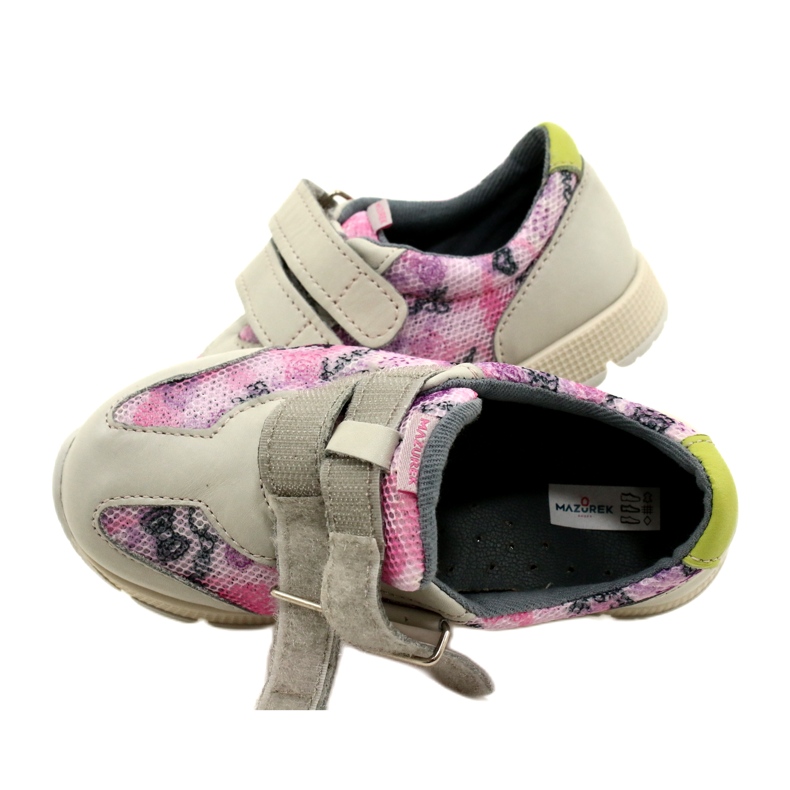 Scarpe casual in pelle con velcro Mazurek AirWalk Sport viola 5
