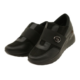 Scarpe Slip-on Wedge Sneakers Evento 23SP35-5320 Nero 2