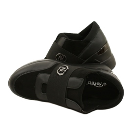 Scarpe Slip-on Wedge Sneakers Evento 23SP35-5320 Nero 5