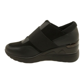 Scarpe Slip-on Wedge Sneakers Evento 23SP35-5320 Nero 1