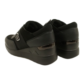 Scarpe Slip-on Wedge Sneakers Evento 23SP35-5320 Nero 6