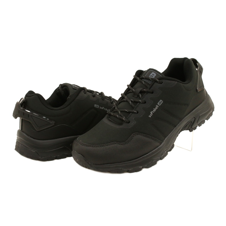 Scarpe sportive da trekking softshell da uomo nere McBraun nero 4