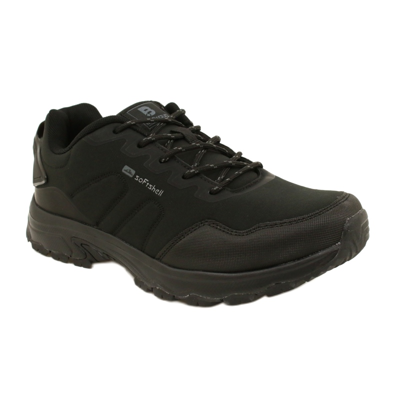 Scarpe sportive da trekking softshell da uomo nere McBraun nero 1