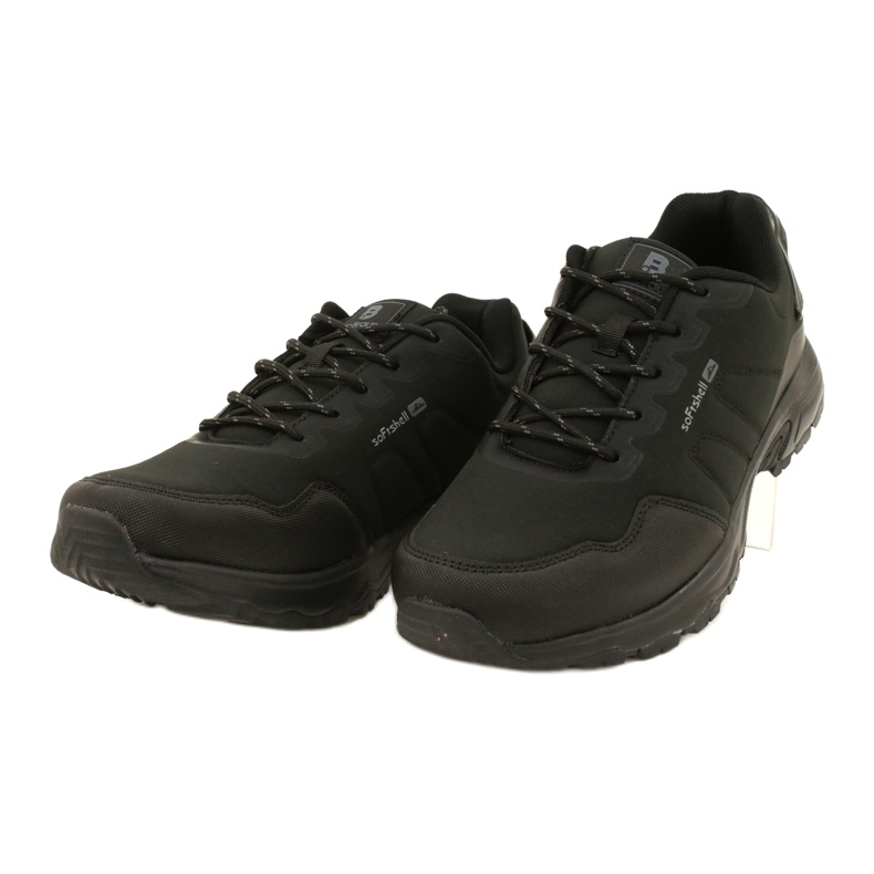 Scarpe sportive da trekking softshell da uomo nere McBraun nero 3