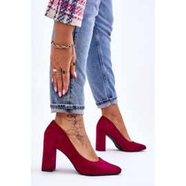 Décolleté Tacco Camoscio Sergio Leone PB216 Fucsia rosa 2