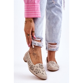 Mocassini Traforati Sergio Leone BL627 Beige 1