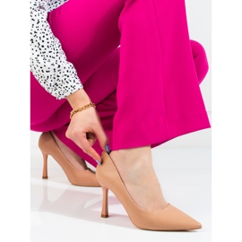 Décolleté Vinceza beige con tacco alto da donna 1