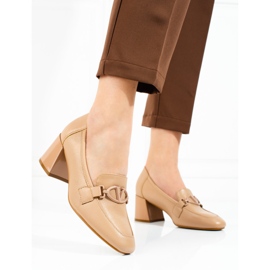 Vinceza décolleté beige da donna con tacco alto 1