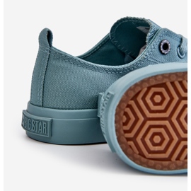 Sneakers basse classiche da donna Big Star LL274019 verdi verde 1