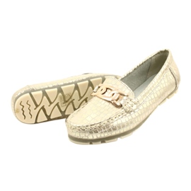 Mocassino Filippo DP3630/23 in pelle dorata beige d'oro 5