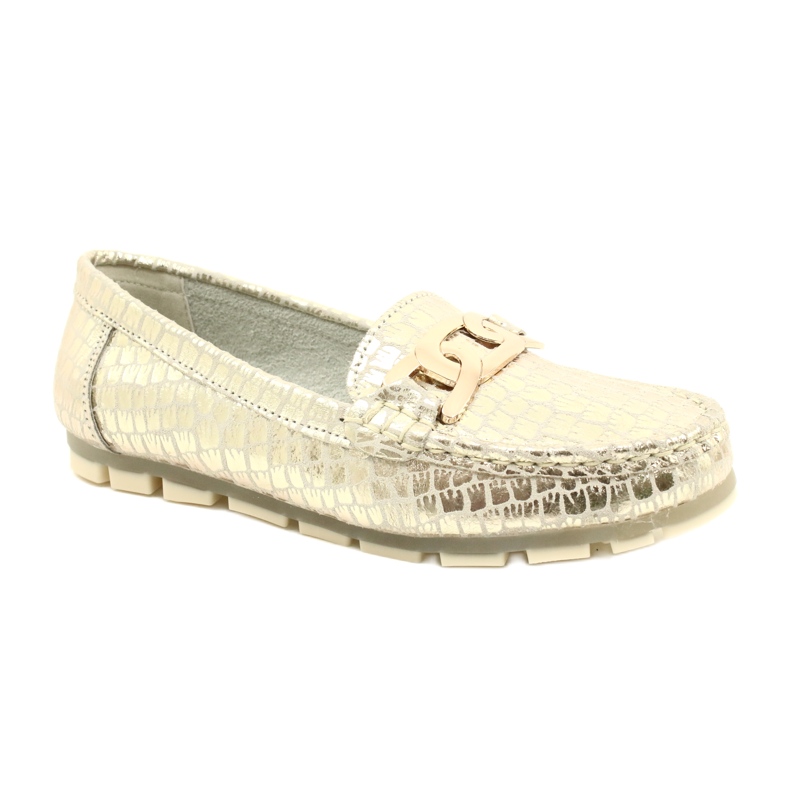 Mocassino Filippo DP3630/23 in pelle dorata beige d'oro 1