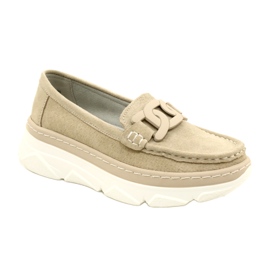 Mocassini in pelle Filippo DP4552/23 beige 1