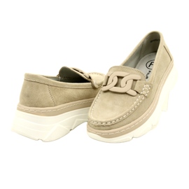 Mocassini in pelle Filippo DP4552/23 beige 4